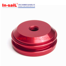 Präzisions-CNC-Bearbeitungsaluminiumplatte mit Rot anodisiert